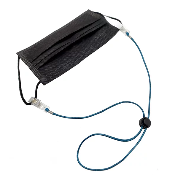 Cross-Border Manufacturer Direct Sales Hot-Selling Korean Wax Rope Adjustable Children's Multi-Color Mask Lanyard Clip Napkin Clip Hanging Chain
