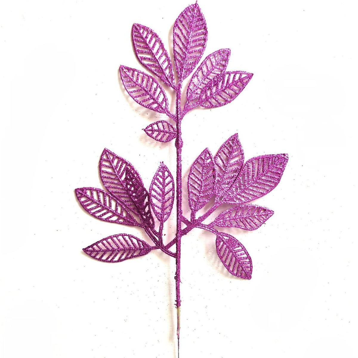 S / O transfronterizo nuevo polvo de oro de Navidad decoración para el hogar plástico árbol de Navidad 36cm de polvo de oro hojas de mango