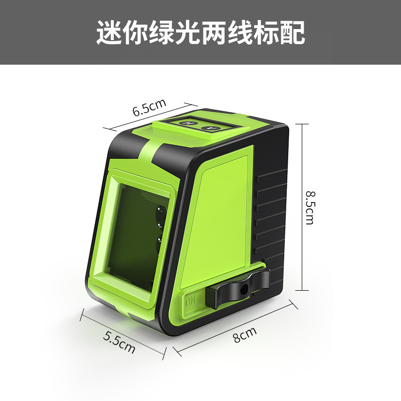 Boqian portátil mini láser Nivel de infrarrojos Luz Verde 2-Línea nivelación automática de nivel de alta precisión