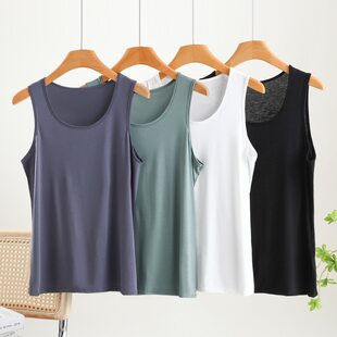 Summer thin universal base body-friendly T-shirt with a round collar sleevless, oversize, extra wide fit