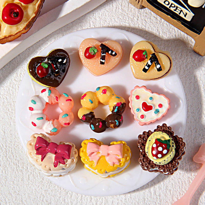 Japonés y coreano crema teléfono móvil Shell material simulación resina postre DIY niños lindos accesorios para el cabello accesorios para el tocado