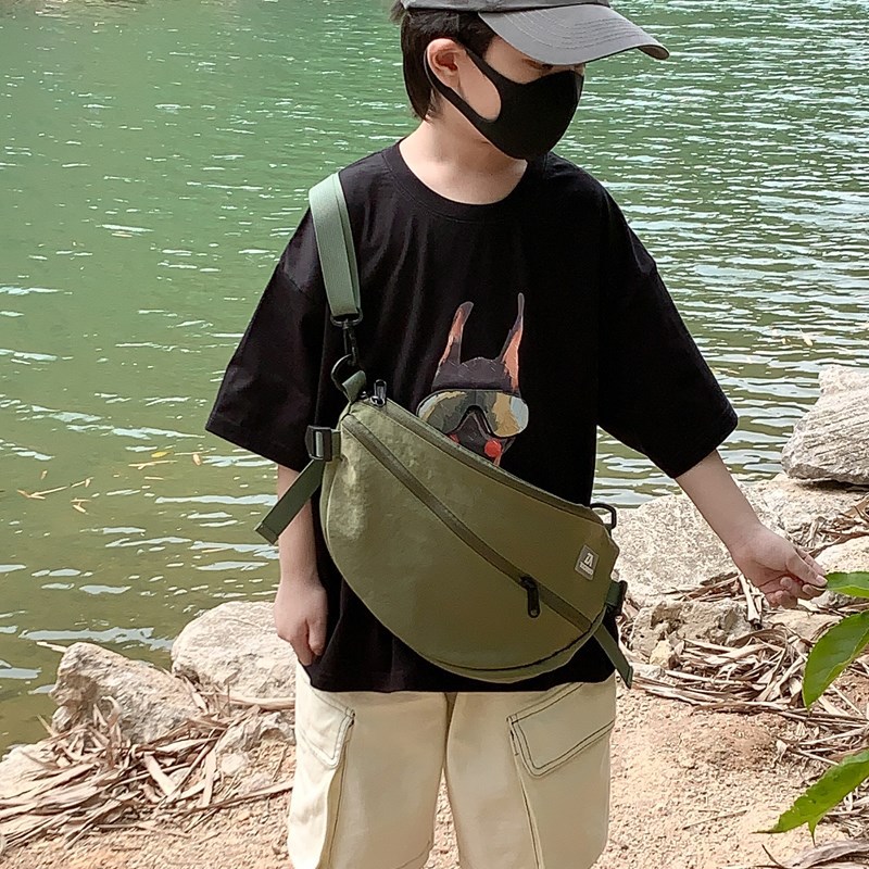 Bolsa de hombro para niños coreanos, moda de gran capacidad, letras extranjeras, mochila para bebés, nueva bolsa de viaje para niños.
