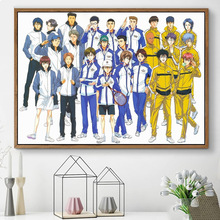 卡通动漫钻石贴画十字绣新款满钻圆钻网球王子全家福钻石画客厅