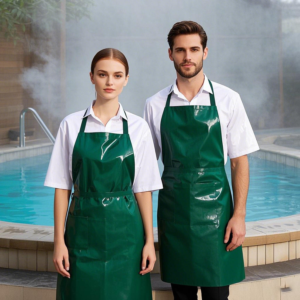 매달려 목 끈 앞치마 PVC 광고 앞치마 단색 앞치마 주방 작업 앞치마 공장 도매