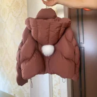 Haining зимняя новая стильная куртка на гусином пуху из лисьего меха, модная короткая меховая куртка на молнии в корейском стиле для женщин
