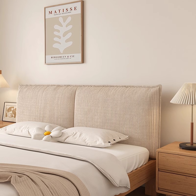 Corduroy Bedside New Cushion Bed Bedroom Sofa Tatami Soft Bag Pillow Waist Protection Disassembled and Washable Backrest Anti-collision