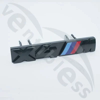 Car logo 5 Series, X1M, M2, X3M - glossy-black-center-grille-logo-x7m