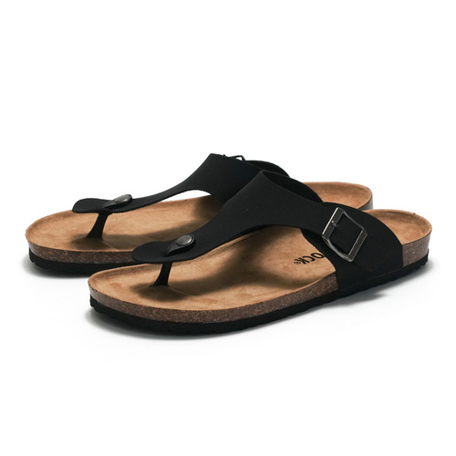 Rui Zuo 2024 New Spring and Summer Men's Cork Slippers Women's Herringbone Sandals Student Beach Shoes Water Pine Flip-Flops Trend