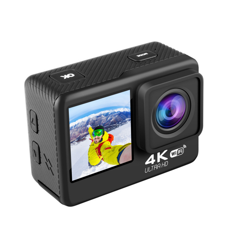 New high -definition 4K waterproof WiFi outdoor digital camera touch dual -screen sports camera anti -shake 5