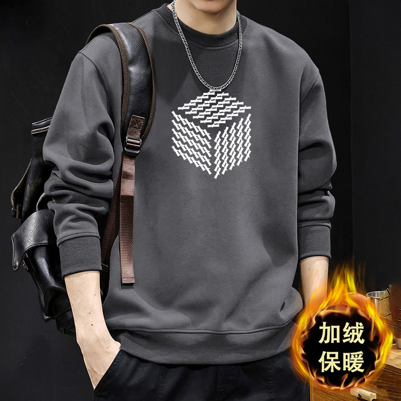 Hong Kong estilo japonés ocio 420g pesado chaqueta de cuello redondo hombre primavera y otoño estilo americano suelto y versátil chaqueta de pareja de estudiantes