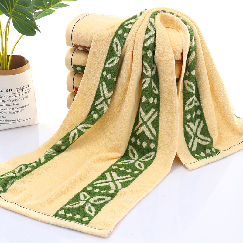 40*110cm long jacquard towel adult bath towel cotton extended towel gym gift sports towel