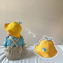 婴儿渔夫帽春秋薄款防晒遮阳帽春天宝宝帽子男童女童小童可爱