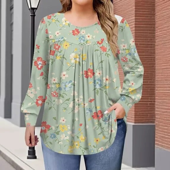2026 new loose casual women's long-sleeve T-shirt, suitable for family gatherings and dinner with friends 2026 new loose casual women's long-sleeve T-shirt, suitable for family gatherings and dinner with friends