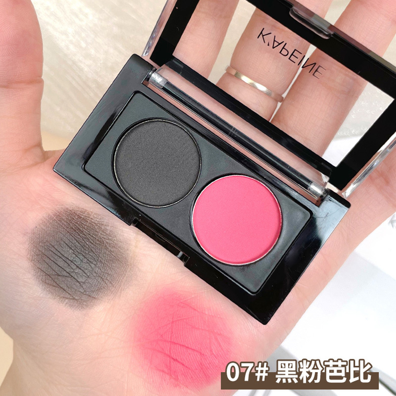 Capel Phantom dos colores de la sombra de ojos resaltar la reparación se ruboriza brillo natural integrado de sombra de nariz mate cara integrada