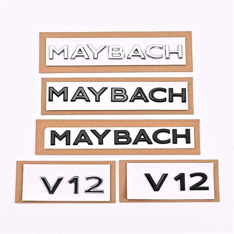 Suitable for Mercedes-Benz S-Class S450L car stickers, S580 lettering, S680 V12 fender emblems, and MAYBACH rear emblems