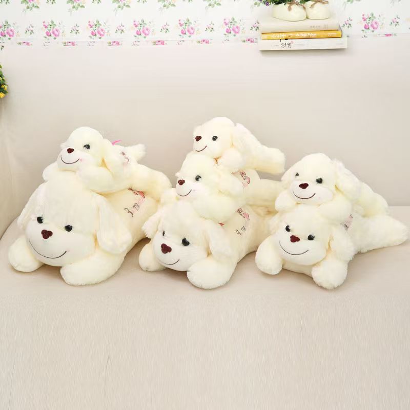 Car Plush Toy Dog Doll Smiling Dog Stuffed Animal Puppy Ornament Fragrant Dog Embroidered Dog Car Accessory
