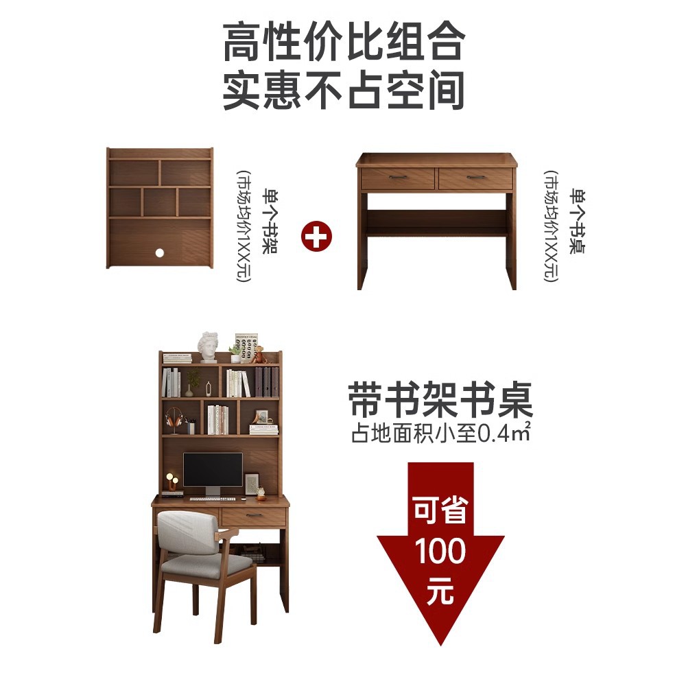 Xiang Pei al por mayor escritorio pequeño estante de escritorio dormitorio escritorio de estudio de escritorio escritorio de computadora doméstica