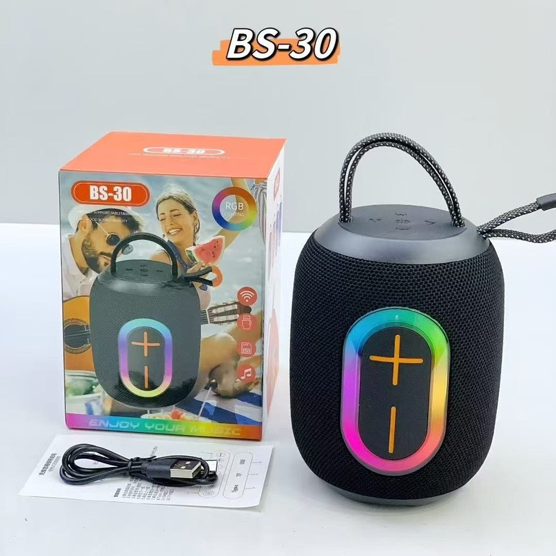 跨境新款无线蓝牙音响户外氛围灯桌面小音箱插卡低音炮蓝牙音箱|undefined
