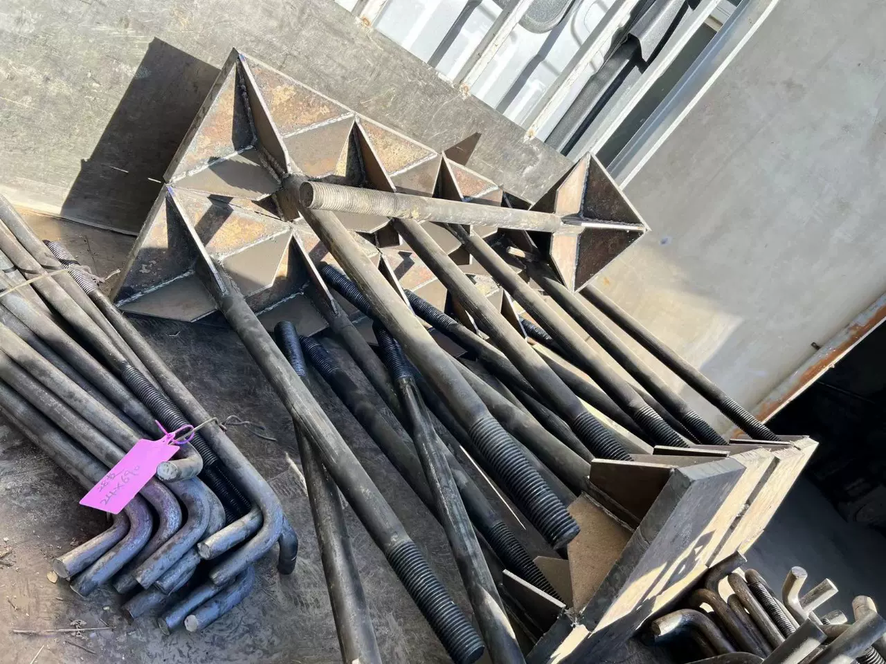 厂家供应地角螺栓 高铁钢结构预埋板九字地角螺栓 L地脚螺栓