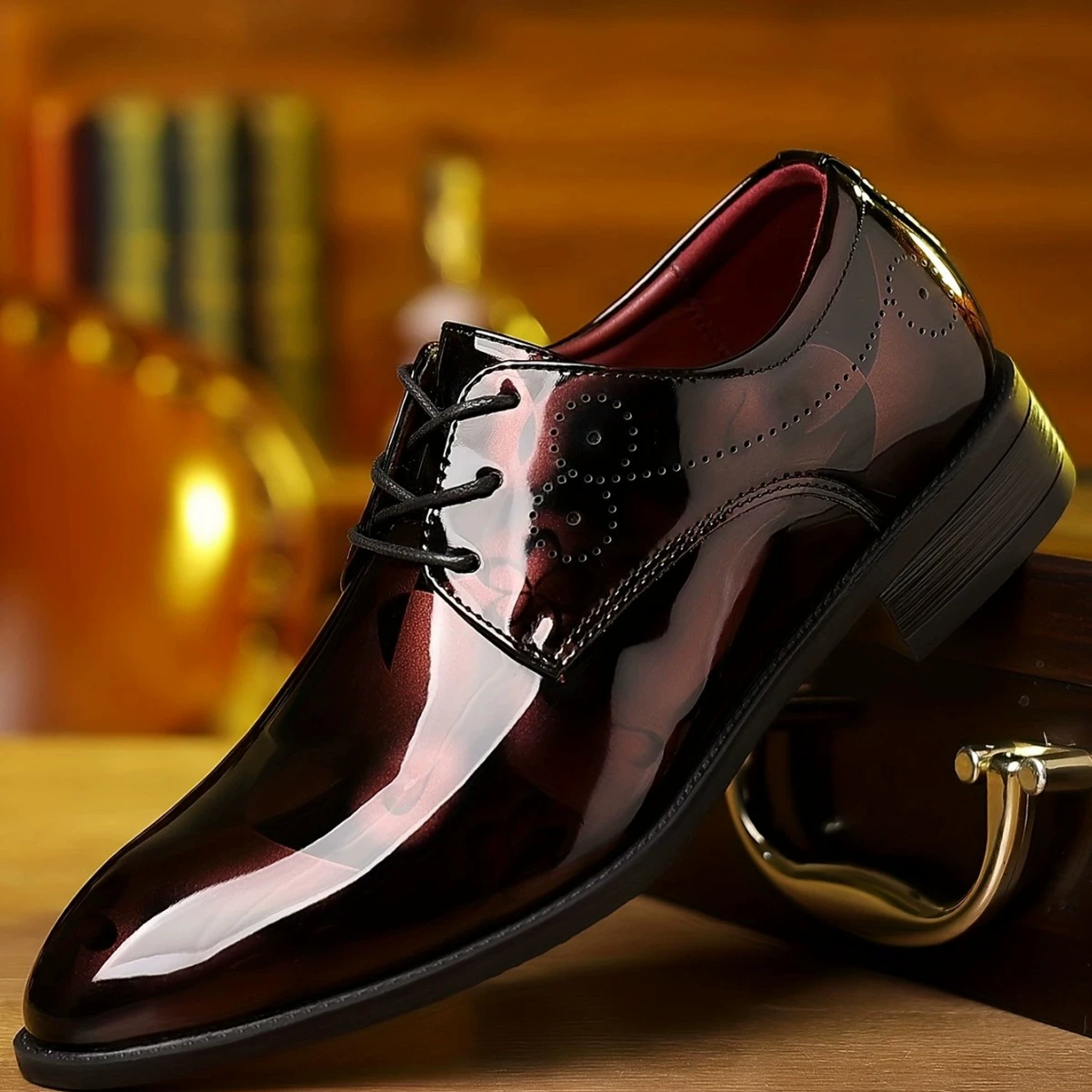Мужская остроконечная деловая кожаная обувь модная тенденция повседневная кожаная обувь новая яркая и износостойкая мужская обувь низкого уровня