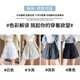 White Ice Silk Yamamoto Quick-Dry Shorts for Women, New Summer Casual Loose Five-Point Sports Wide-Leg Mid-Length Shorts