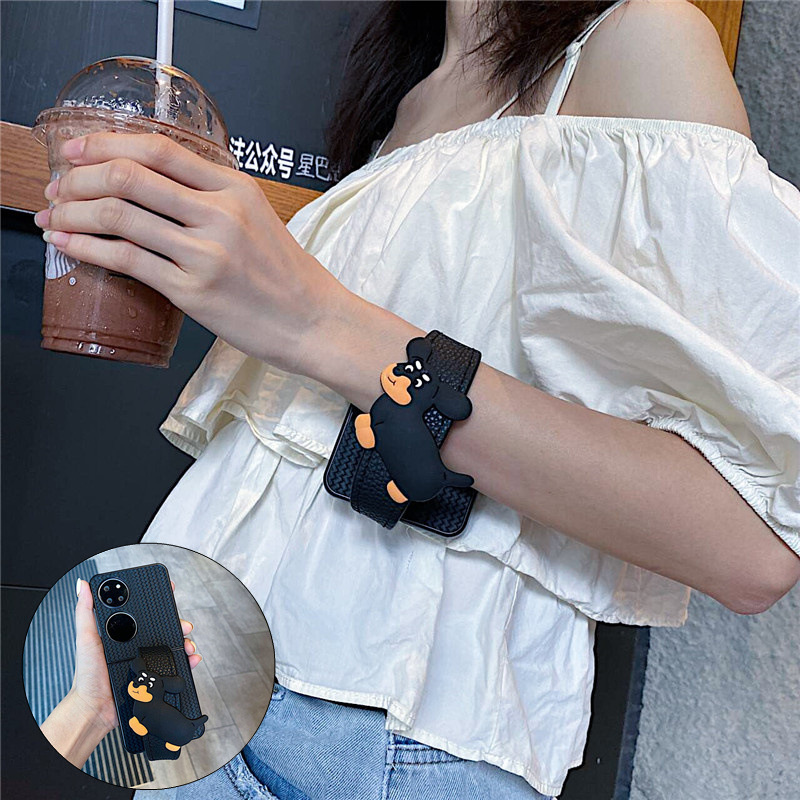 Puppy Wristband Suitable for Huawei P50 Pocket/2 Phone Case, Foldable Screen Oppo Find N3/2 Flip Case