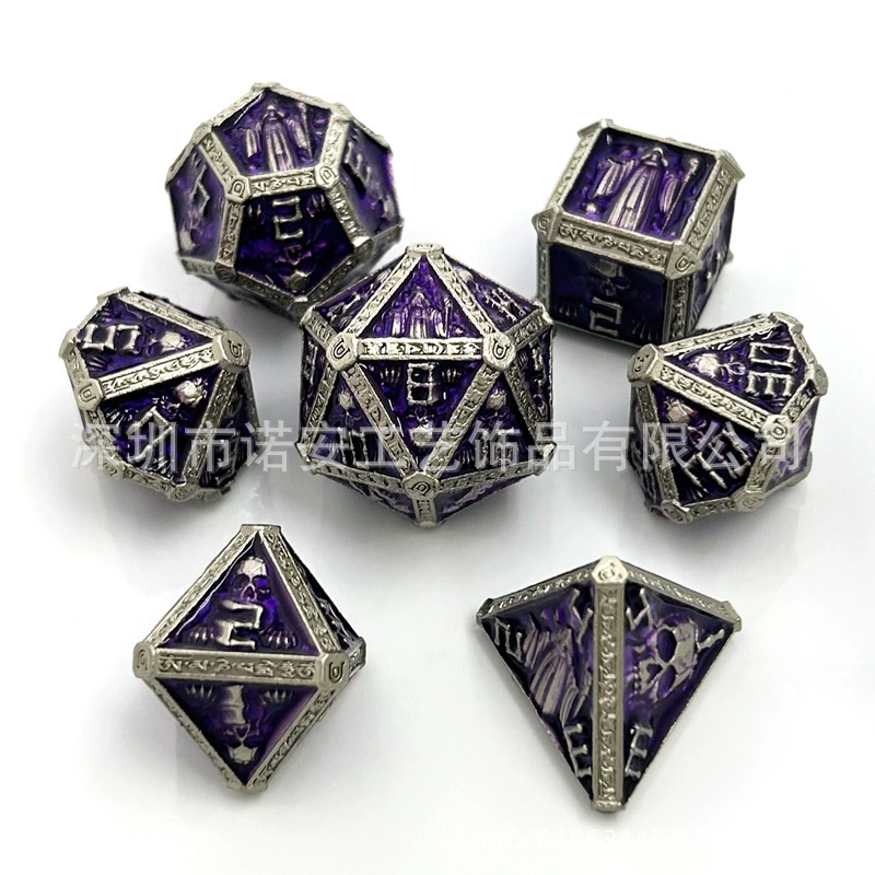 Металлические кубики — маг, COC, рейдовая команда, DND, Dragon & Dungeon, TRPG, многогранные цифровые D6 для настольных игр