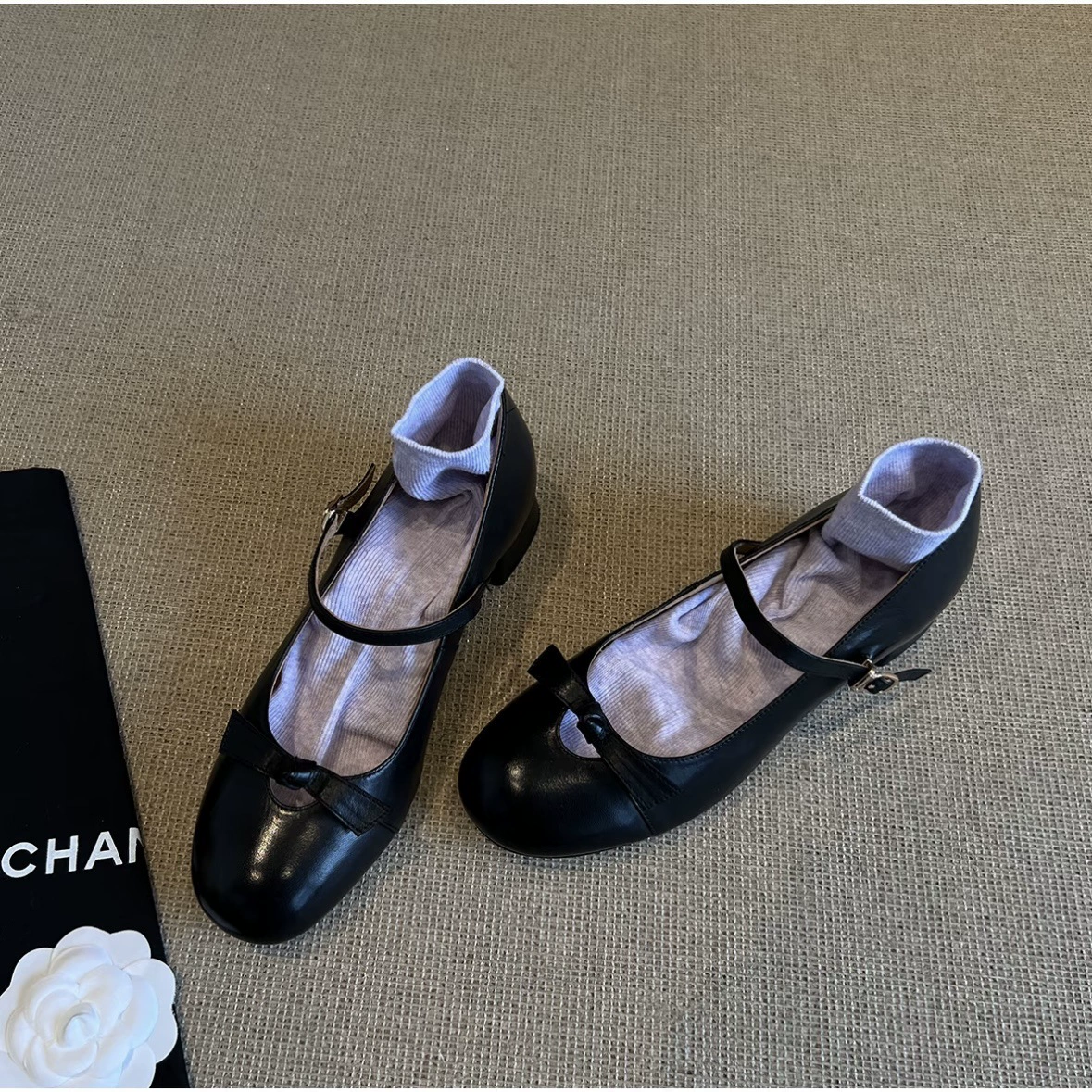 Обувь, spring black медицинская форма, туфли с бантом, высокая подошва, французский стиль