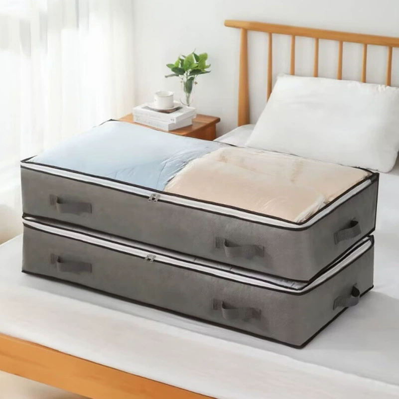 Складная плоская коробка для хранения одежды с нижней частью, очень большая сумка для одеял, сумка для хранения в гардеробе, органайзер, оптовая продажа от производителя