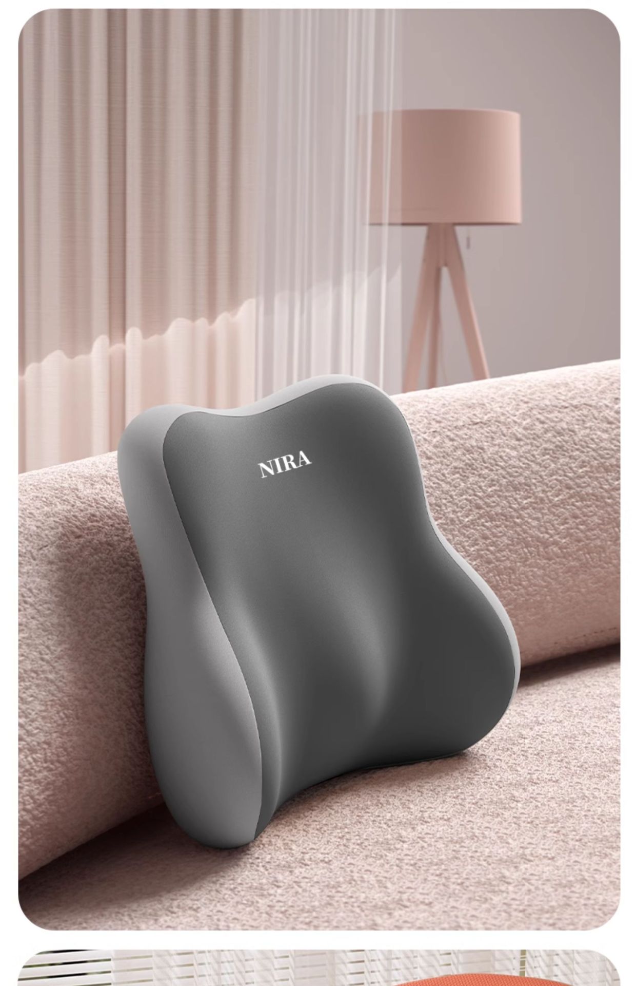 Lumbar Support Office Lumbar Pillow Cushion for Pregnant Women, Workstation Cushion, Long Sitting Artifact Seat Chair Lumbar Support Back Cushion