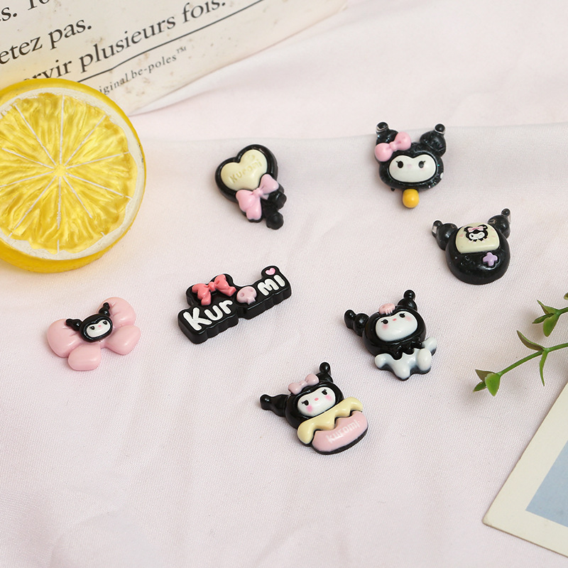 Nuevo hielo transparente coolomi cabeza pajarita amor palo al por mayor cabeza cuerda horquilla agua taza teléfono caso crema pegamento DIY Accesorios