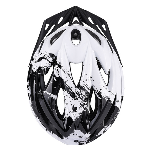 Magnetic suction windproof helmet with brim, USB charging light, detachable bike helmet, one-piece design