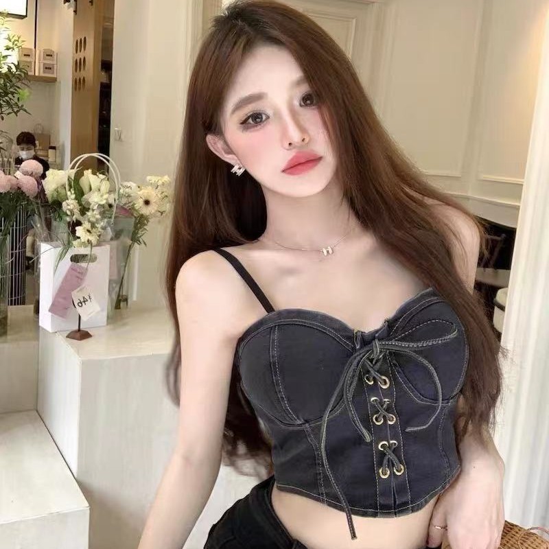 Vaquero chaleco de cinturón de mujer correa de cor