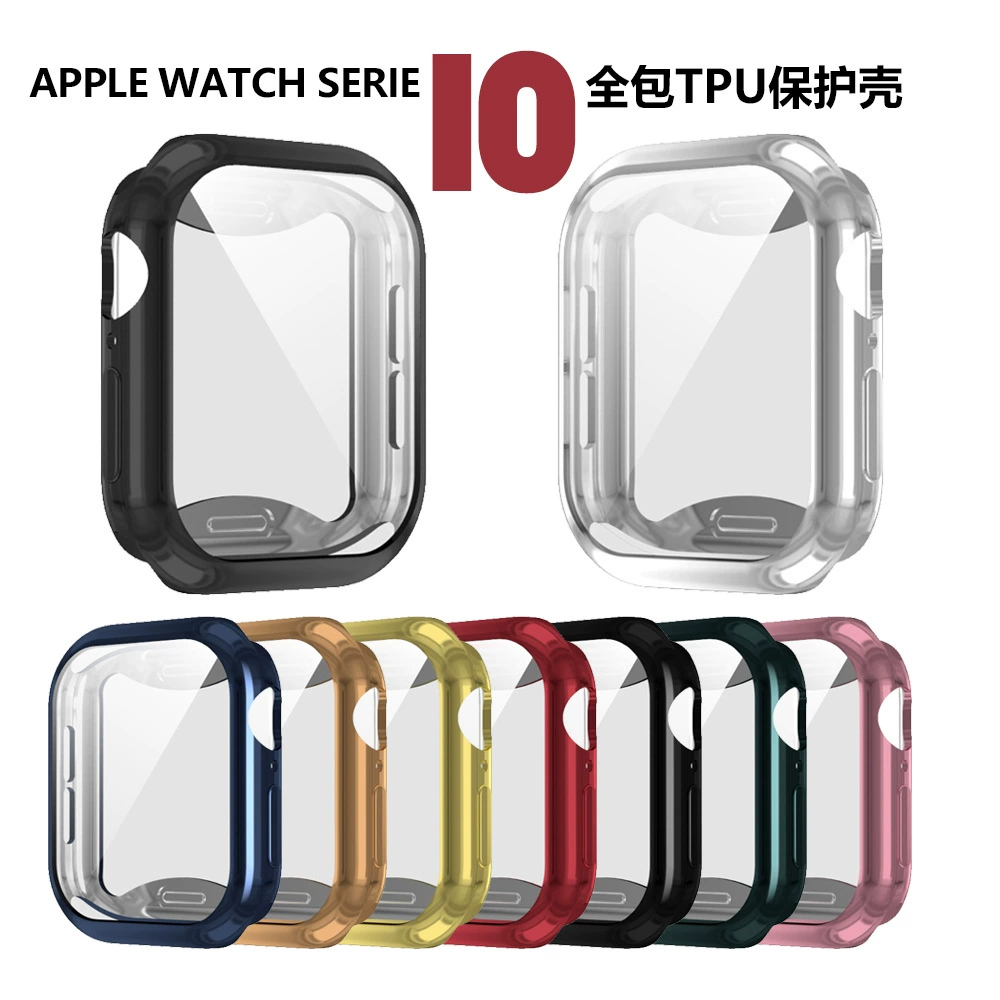 Защитный чехол для Apple Watch 11, чехол для Apple Watch Series 10, полностью закрывающий корпус, мягкий чехол из ТПУ.