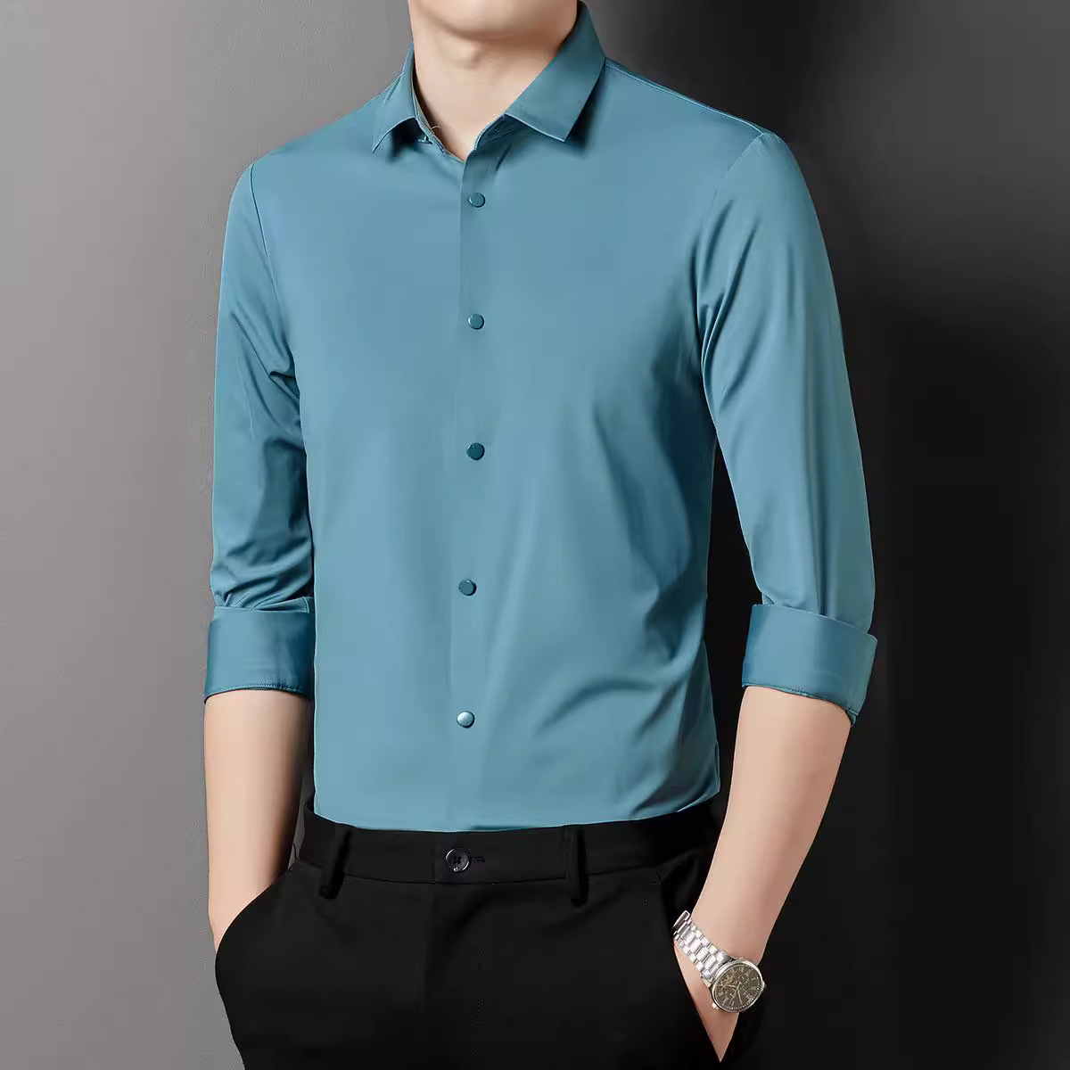 Encontrar una fábrica de camisas personalizadas de primavera y verano para hombres habilidades de puerto polo de negocios de viaje de alta gama camisa de trabajo cuello