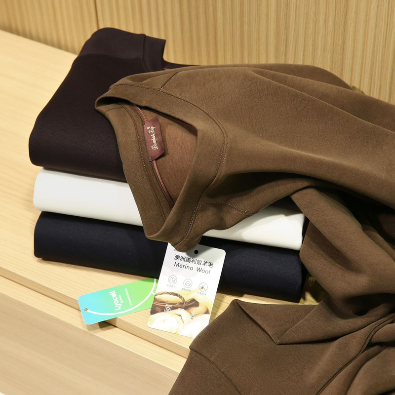 The Feel Is Very Comfortable! Luxury-Grade Premium Fleece Sheep Tencel Skin-Friendly Autumn and Winter Men's Stretchy Base Sweatshirt The Feel Is Very Comfortable! Luxury-Grade Premium Fleece Sheep Tencel Skin-Friendly Autumn and Winter Men's Stretchy Base Sweatshirt