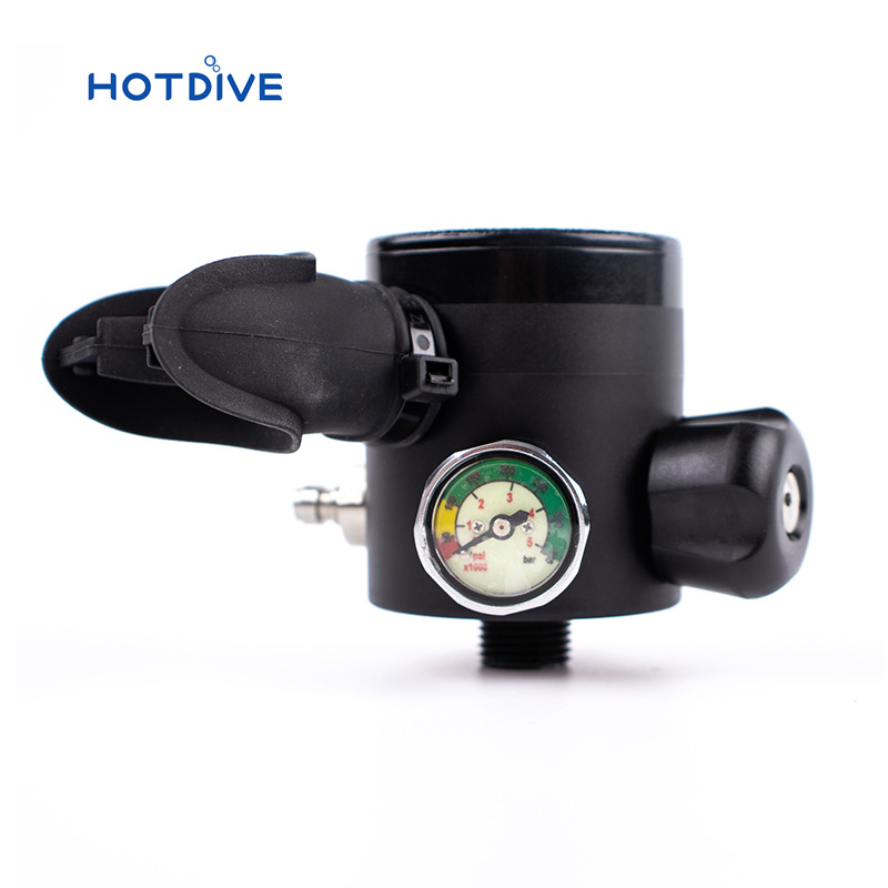 Hotdive buceo de emergencia cilindro pequeño 0.5l buceo botella accesorios de buceo cilindro de respiración boquilla pequeño cilindro de oxígeno