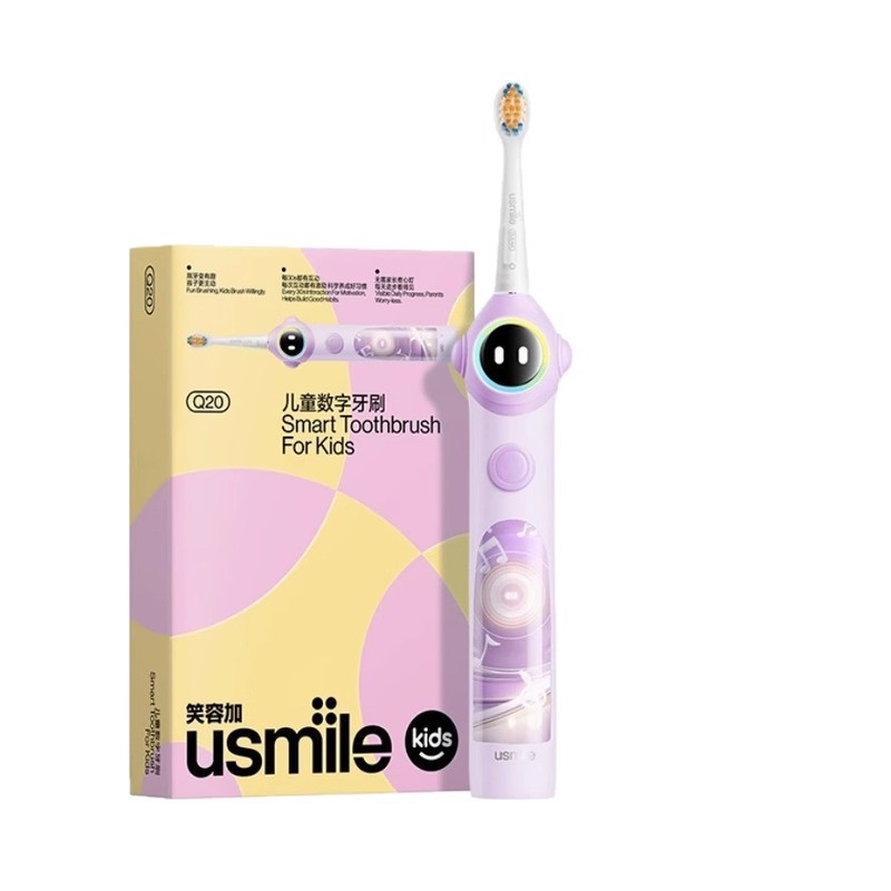 スマイルプラス usmile 電動歯ブラシ q20 子供 3-6-12 歳の赤ちゃん骨伝導 Bluetooth APP デジタル歯ブラシ|undefined