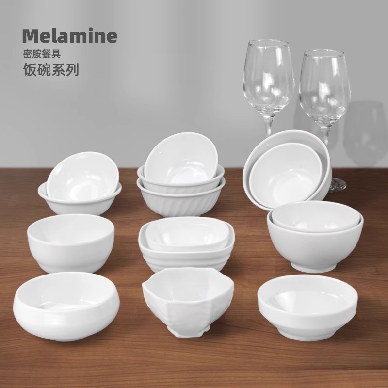 Tazón Pequeño de Melamina para Sopa para Restaurantes y Comedores
