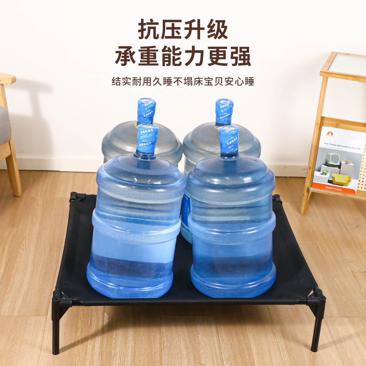 Z cuatro estaciones mascota general cama de metal a prueba de humedad tela oxford nido de gato portátil desmontable hamaca de perro grande