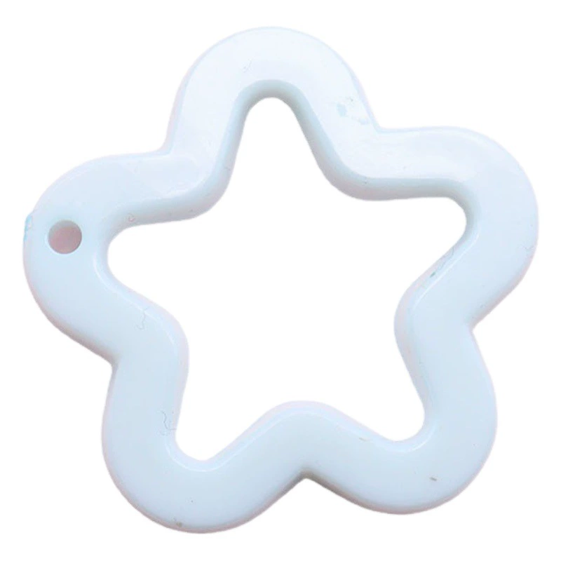 Tiktok популярная пряжка с цветком сливы прозрачная однотонная звезда пятиконечная звезда подвесное отверстие DIY серьги сумка брелок