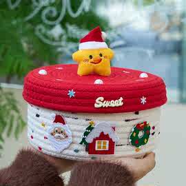 2025圣诞包装盒抱抱桶曲奇饼干礼品盒伴手礼糖果空盒子礼盒新年