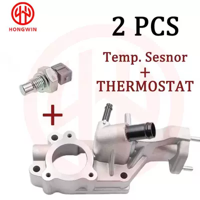 Suitable for Chevrolet thermostat housing assembly 24101252 25192923 5PCS thermostat (Power supply, ignition system accessories)
