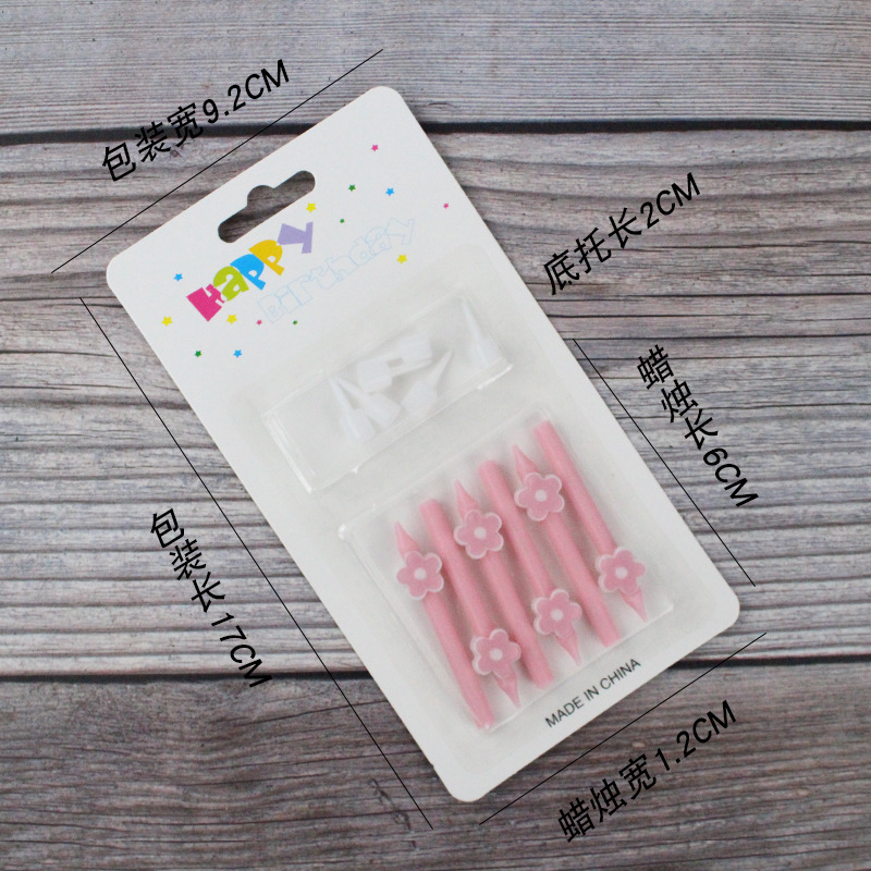 Vela de cumpleaños de dibujos animados al por mayor popular fiesta de flores oso dinosaurio donut cara sonriente vela de pastel para niños