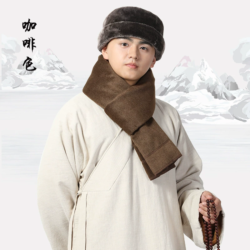 Шанъюань дзэн ветер, плюшевая косынка Wind Jushi Waizer Монах Ши Ши Сервер Дзэн Сью Тито тёплая бархатная модель монах шапка