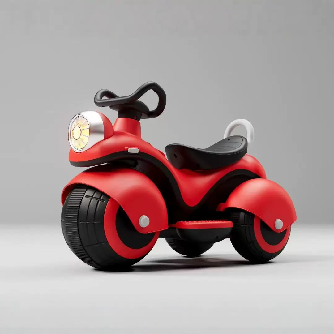 跨境出口儿童电动摩托车三轮可坐人玩具车宝宝早教声光骑行摩托车