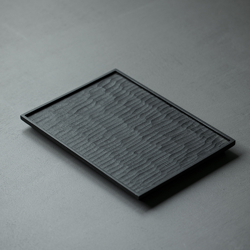 白蜡木茶盘家用实木新中式干泡台简约现代托盘长方形功夫茶具