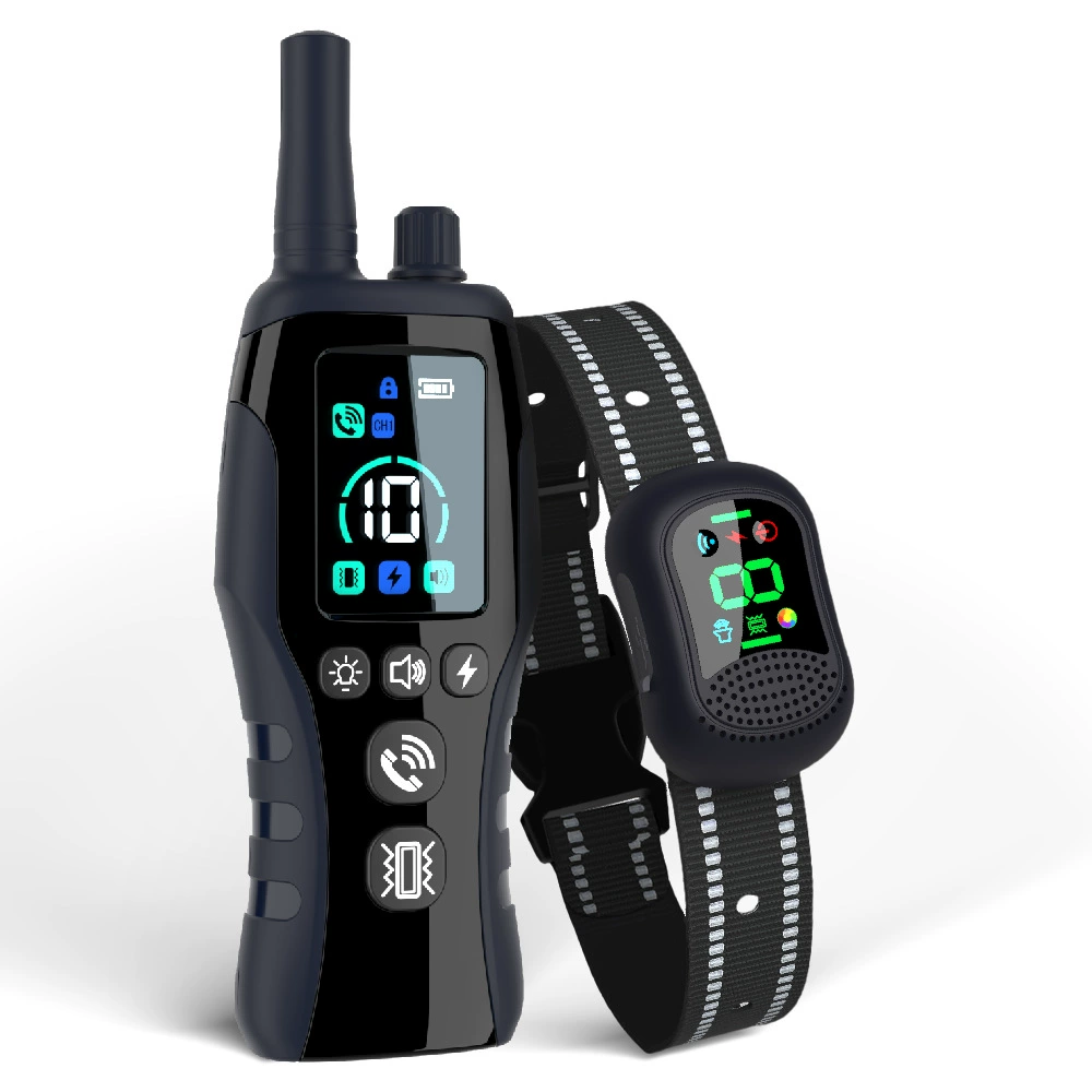 2025 Трансграничный новый цветной экран 2000 метров домофон тряски дрессировщик собаки дрессировщик собаки дрессировщик домашних животных электрический ошейник