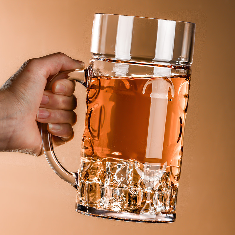 Taza de cerveza de acrílico taza de cerveza de plástico copa de Héroe de gran capacidad taza de piña taza de té de barra comercial resistente a la caída