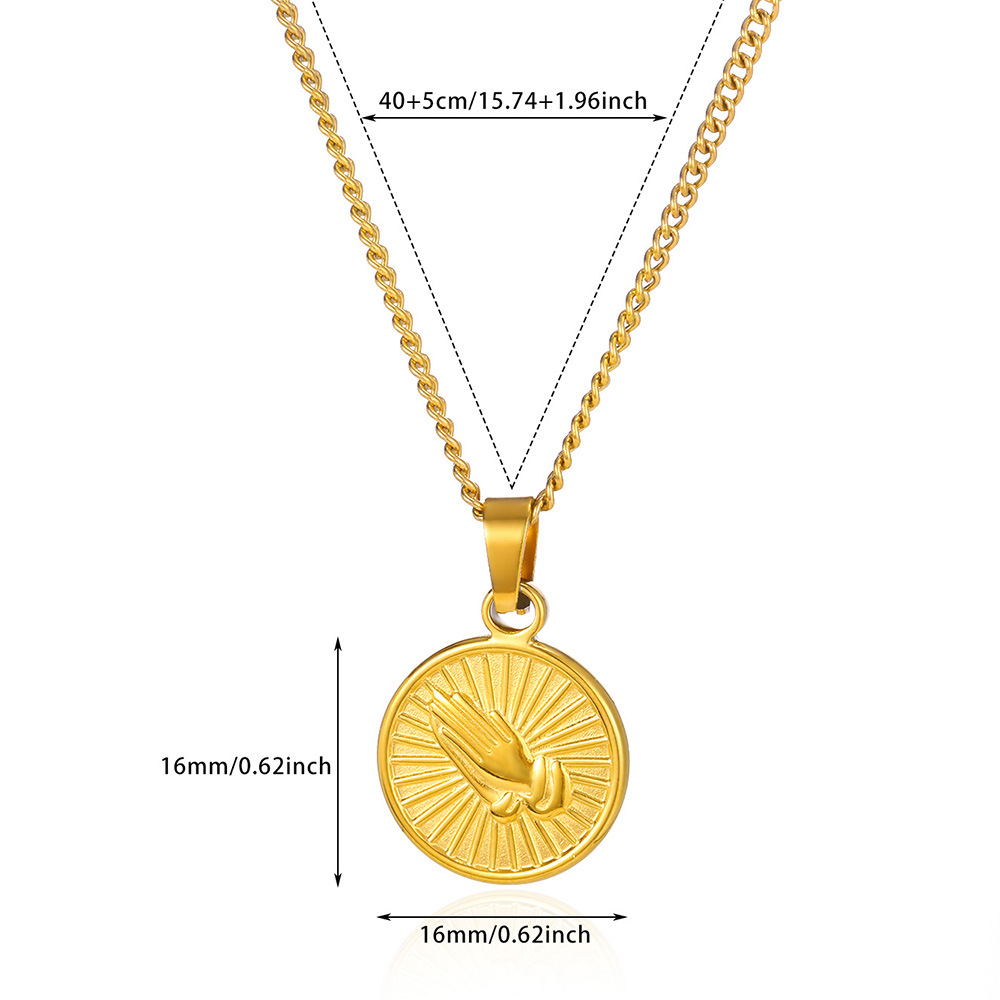 12g Weight 0.03µm-0.05µm Gold Plating Thickness PVD Coated Gold Plating Process Lobster Trigger Clasp Closure Clasp Closure Type Real Gold Plated Plating Material 304 Stainless Steel Pendant Material Stone-Free Inlay Material Pendant Necklace Classification 304 Stainless Steel Chain Material cable chain Chain Type 1 Piece Quantity Daily Occasion 304 Stainless Steel Material Geometric, Cross Pattern Unisex Gender Hip-Hop Style Waterproof Non Tarnish Craft PVD Coated Real Gold Plated 18K Gold Geometric Cross 304 Stainless Steel Hip-Hop Waterproof Non Tarnish 304 Stainless Steel Lobster Trigger Clasp Closure Pendant Necklace 14